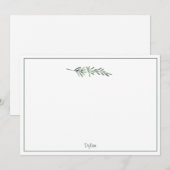 Waterverf Rosemary Notitiekaartje (Voorkant / Achterkant)