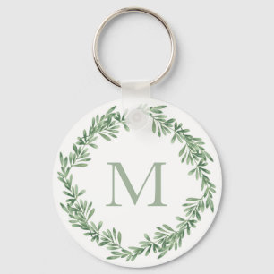 Waterverf Rosemary Wreath Golf Balls Sleutelhanger