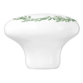 Waterverf Rosemary Wreath Keramische Knop (Zijkant)