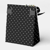 Waterverf Roses Black White Polka Dots Bedankdoosjes (Achterkant)