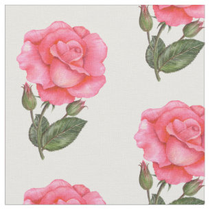 Waterverf Roses Floral Art Stof