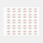 Waterverf Roses Girl's Name Labels (Vel)