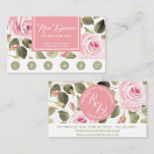 Waterverf Roses Loyalty Visitekaartje (Voorkant / Achterkant)