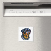 Waterverf Rottweiler Magneet (Insitu (Vaatwasser))