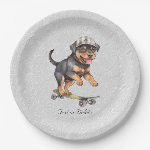 Waterverf Rottweiler Paper Bord