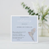 Waterverf Rouwende duif viering van het leven Kaart (Staand voorkant)