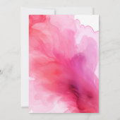 Waterverf Roze 2019 Graduation Party Uitnodiging (Achterkant)
