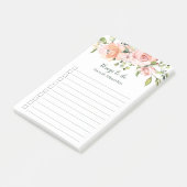 Waterverf roze abrikozen rozen | Te gebruiken lijs Post-it® Notes (Schuin)