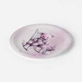 Waterverf Roze Baby Beer Papier Bord (Gekanteld)