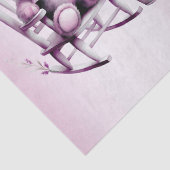 Waterverf Roze Baby Beer tissuepapier (Detail)