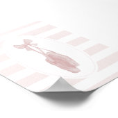 waterverf roze  balletschoenen poster (Hoek)