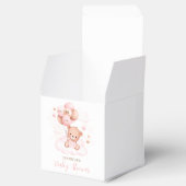 Waterverf roze ballonnen teddybeer Baby shower Bedankdoosjes (Geopend)