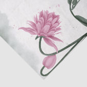 Waterverf Roze bleekbloem ontkoppeling Tissuepapier (Detail)