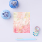 Waterverf Roze Bloem Achtergrond Flyer (Enkel)