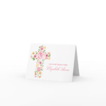 Waterverf Roze bloem Eerste Communie