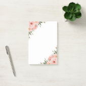 Waterverf Roze Bloem Post-it® Notes (Kantoor)