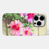 Waterverf Roze bloemen Case-Mate iPhone Case (Achterkant (horizontaal))