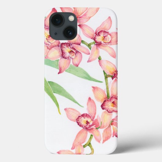 Waterverf roze bloemen Case-Mate iPhone case (Achterkant)