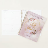 Waterverf roze bloemen Christelijk Planner (Display)