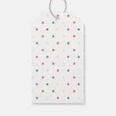 Waterverf Roze Bloemen Een Eerste Verjaardag Cadeaulabel (Achterkant)