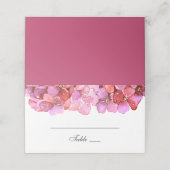 Waterverf roze bloemen. Fuchsia bloemenbruiloft (Buitenkant ongevouwen)