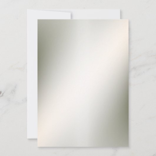 Waterverf Roze Bloemen Lijst Glanzend Brons Elegan Kaart (Achterkant)