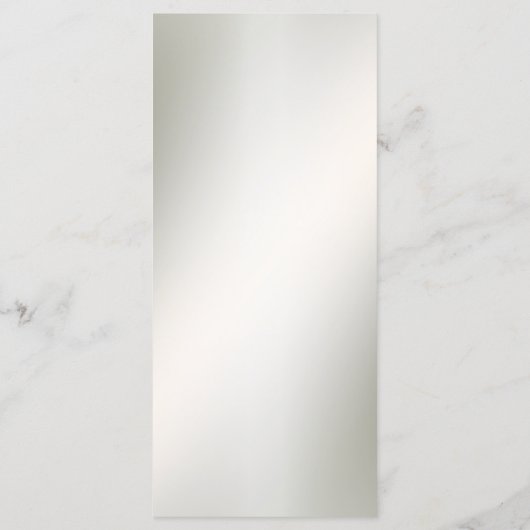 Waterverf Roze Bloemen Lijst Glanzend Bronzen Part Menu (Achterkant)