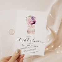 Waterverf Roze Bloemen Parfum Vrijgezellenfeest