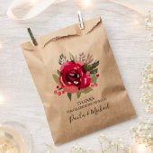 Waterverf Roze Bloemige Bruiloftsdouche Bedankzakje (Geknipt)