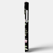 Waterverf roze bloemrand Case-Mate iPhone case (Achterkant / Links)