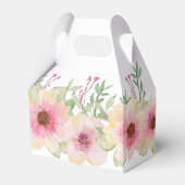 Waterverf Roze bloesems Bedankt Bedankdoosjes (Achterkant)