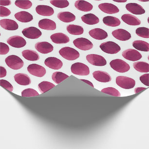  Waterverf Roze Blush Polka Dots Patroon Cadeaupapier