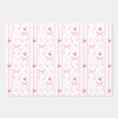 Waterverf Roze Bogen Met Harten Inpakpapier Vel (Voorkant 2)