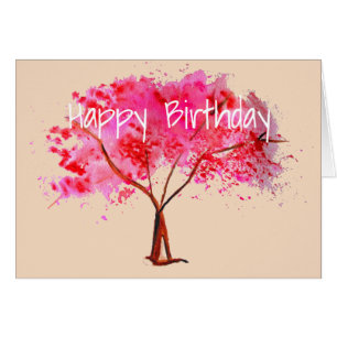 Waterverf roze Cherry Blossom