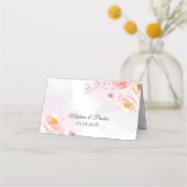 Waterverf Roze en Gold Floral bruiloft (Achterkant)