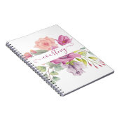 Waterverf roze en perzikkleurig notitieboek (Rechterzijde)