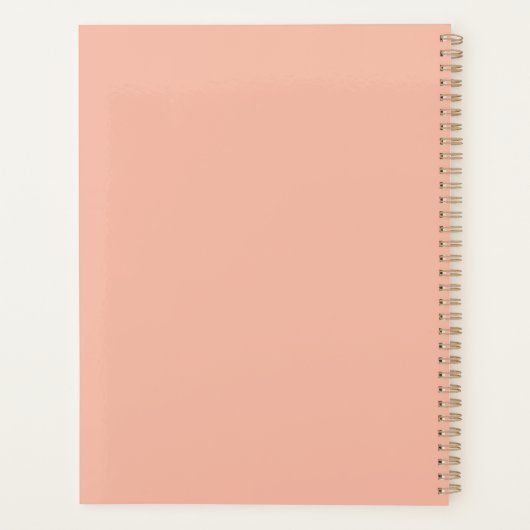 Waterverf roze en wit Je bent prachtig Planner (Achterkant)