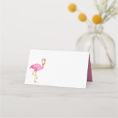 Waterverf Roze Flamingo (Achterkant)