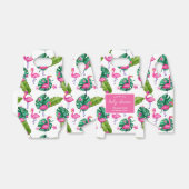 Waterverf Roze Flamingo Tropical Leaves Pattern Bedankdoosjes (Uitgevouwen)