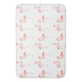 Waterverf roze flamingos badmat (Voorkant Verticaal)