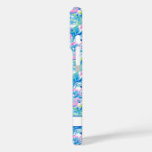 Waterverf Roze Flamingo's met Initialen Case-Mate iPhone Case (Achterkant / Links)