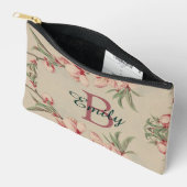  Waterverf Roze Floral Aangepast Etui (Open)