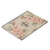  Waterverf Roze Floral Aangepast Notitieboek (Linkerzijde)