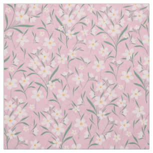 Waterverf Roze Floral Botanisch Bleek Roze ontwerp Stof