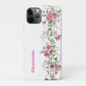 Waterverf Roze Floral Case-Mate iPhone Case (Achterkant)