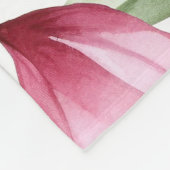 Waterverf Roze Floral Fleece Deken (Hoek)