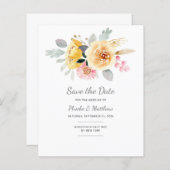 Waterverf Roze Floral Moderne botanische (Voorkant / Achterkant)