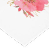 Waterverf Roze Floral Tafelkleed (Gekanteld)