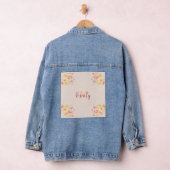 Waterverf Roze Gele Rozen, Monogram Denim Jacket (Hangar)
