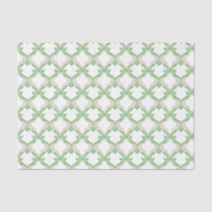 Waterverf Roze & Groene Vlinderbogen Garland Tissuepapier